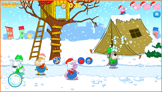 Funny Snowball Battle: Winter Games screenshot