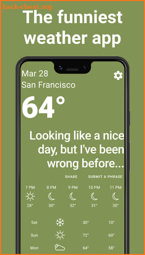 Funny Weather - Authentic, Offensive, Mean Weather screenshot