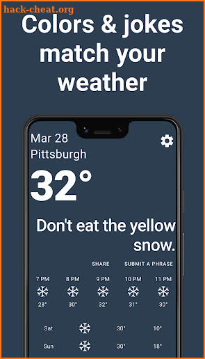 Funny Weather - Authentic, Offensive, Mean Weather screenshot
