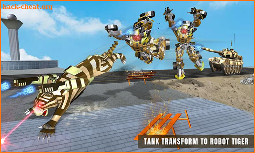 Furious Wild Tiger Robot Tank Robot Transform Game screenshot