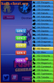 Fusion Generator for Pokemon screenshot
