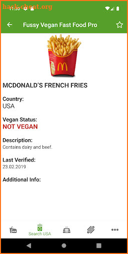 Fussy Vegan Fast Food Pro screenshot