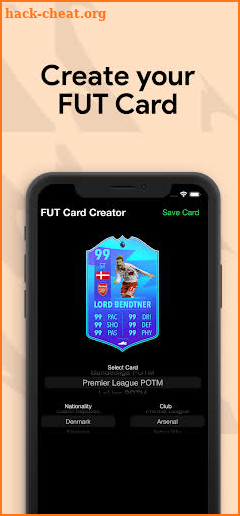 FUT 22 Card Creator screenshot