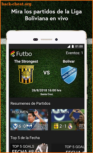 Futbo - Futbol de Bolivia en Vivo screenshot
