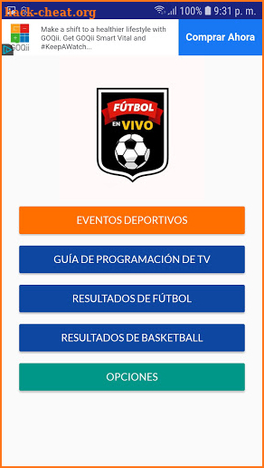 Fútbol en VIVO screenshot