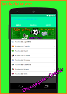 Fútbol en Vivo Radio FM/AM Diarios y Noticias screenshot