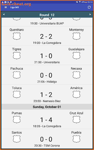 Fútbol MX screenshot
