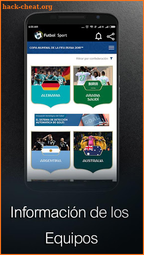 Futbol Sport -  En Vivo Mundial Rusia 2018 Play HD screenshot