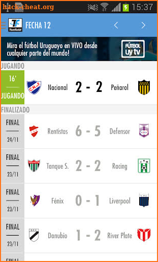 Fútbol Uruguay screenshot