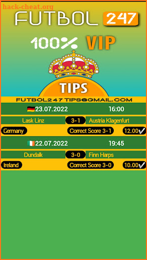 Futbol247 100% VIP Tips screenshot