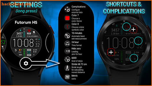 Futorum H5 Digital watch face screenshot