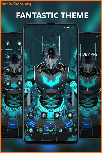 Future 3d Technology Theme Robot screenshot