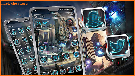 Future City Launcher Theme screenshot