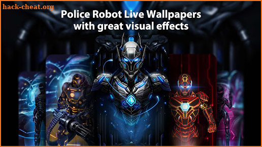 Future Robot Police Live Wallpapers Themes screenshot