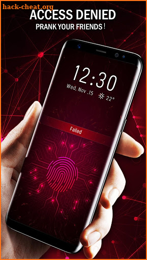Future Tech Fingerprint Lock Screen for Prank screenshot