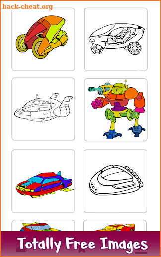 Futuristic Cars Color by Number: Vehicles Coloring screenshot