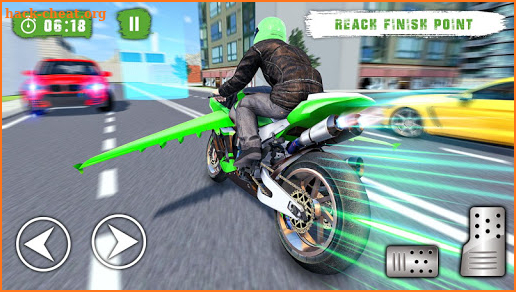 Futuristic Flying Bike Game screenshot