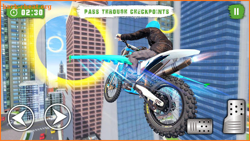 Futuristic Flying Bike Game screenshot