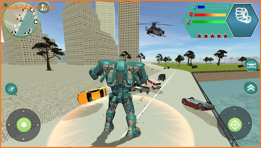 Futuristic Robot Ball Transform Battle City screenshot