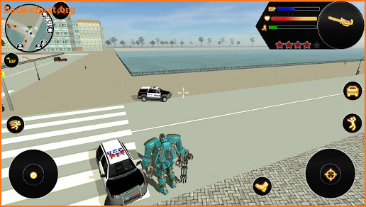 Futuristic Robot Flying Ball Battle screenshot