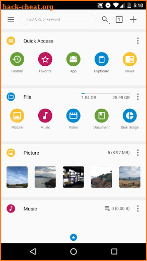 FV File Explorer screenshot