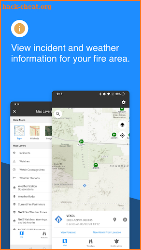 FWAS–Fire Weather Alert System screenshot