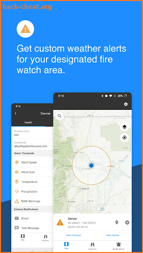 FWAS–Fire Weather Alert System screenshot