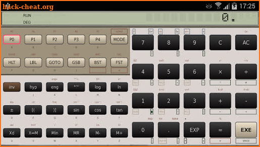 FX-602P scientific calculator screenshot