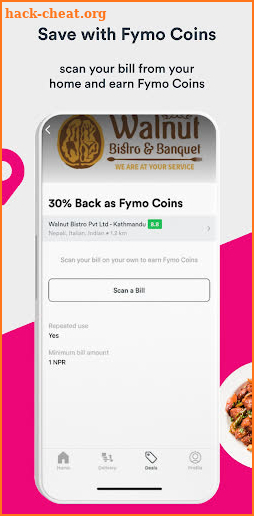 Fymo - Best food delivery and saving on eating out screenshot