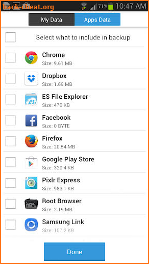 G Cloud Apps Backup Key * root screenshot