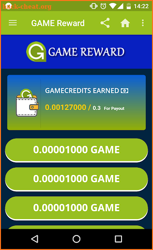 G-Reward - Earn free GameCredits screenshot