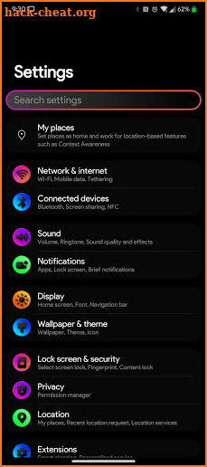 G Sans Font theme for LG Devices screenshot