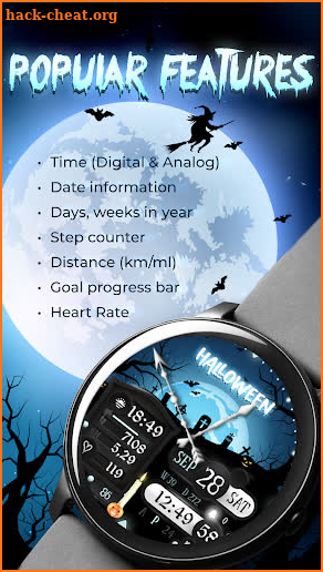 G026 Halloween Watch Face screenshot