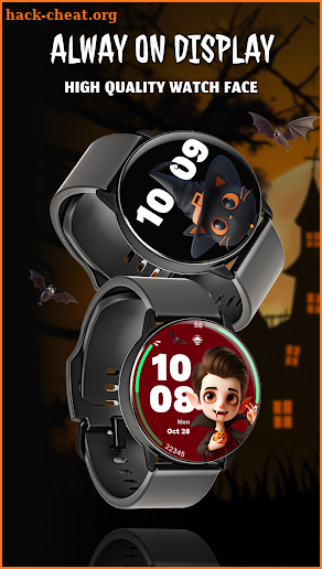 G054 3D Halloween Watch Face screenshot