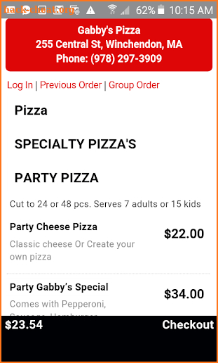 Gabby's Pizza screenshot