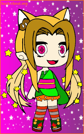 Gacha Coloring book glitter-Color by number game screenshot