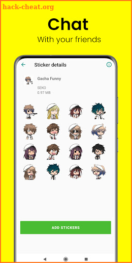 Gacha Stickers to chat with friends screenshot
