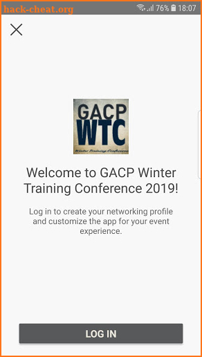 GACP Training Conferences screenshot