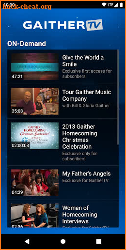 Gaither TV screenshot