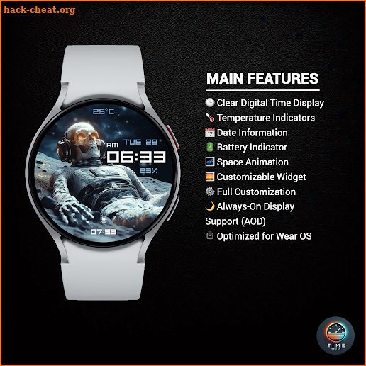 Galactic Pilot - watch face screenshot