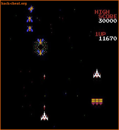Galaga, Arcade screenshot