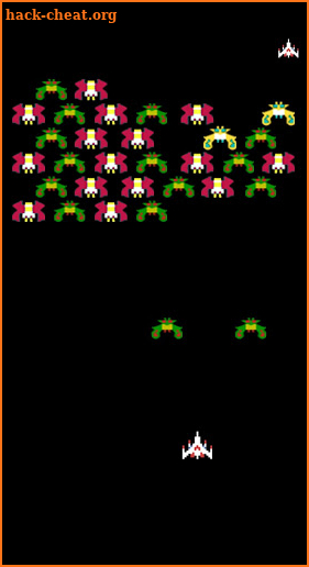 Galaga, the arcade game screenshot