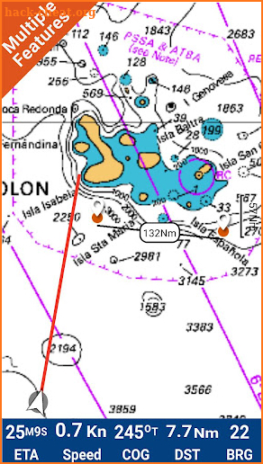 Galapagos Islands GPS Charts screenshot