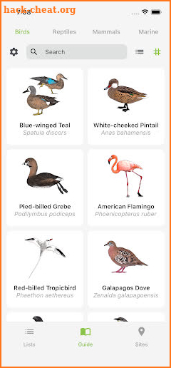 Galapagos Wildlife Guide screenshot
