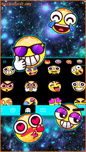 Galaxy 3D Keyboard Theme screenshot
