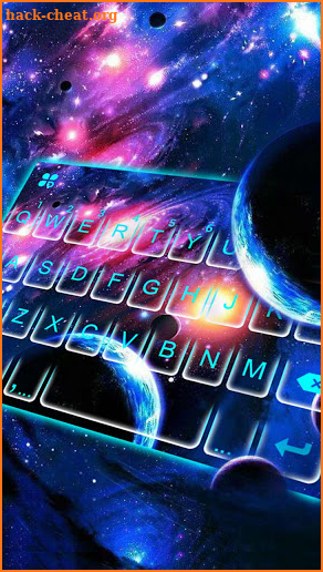 Galaxy 3D Parallax Keyboard Background screenshot