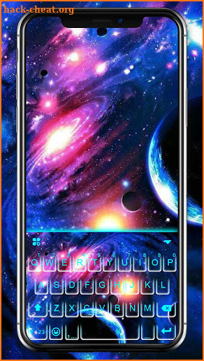 Galaxy 3D Parallax Keyboard Background screenshot