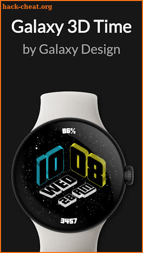 Galaxy 3D Time Watch Face screenshot