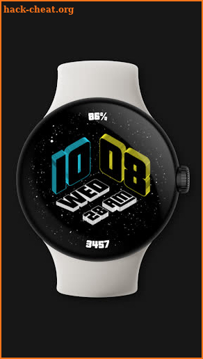 Galaxy 3D Time Watch Face screenshot