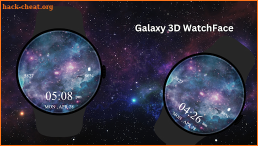 Galaxy 3D Watch Face screenshot